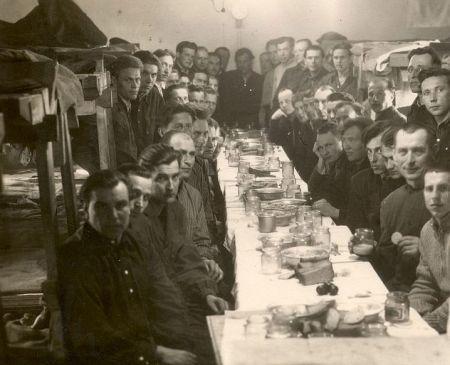 Christmas Eve supper at Chuna labour camp, Irkutsk Region, 1950s
