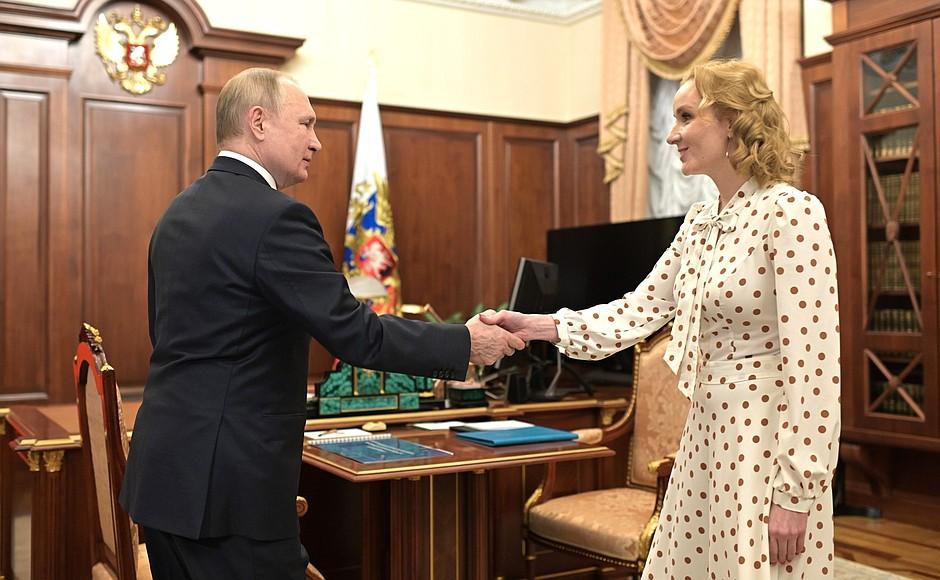 Putin and Maria-Lyova Belova. Photo source: Kremlin.ru