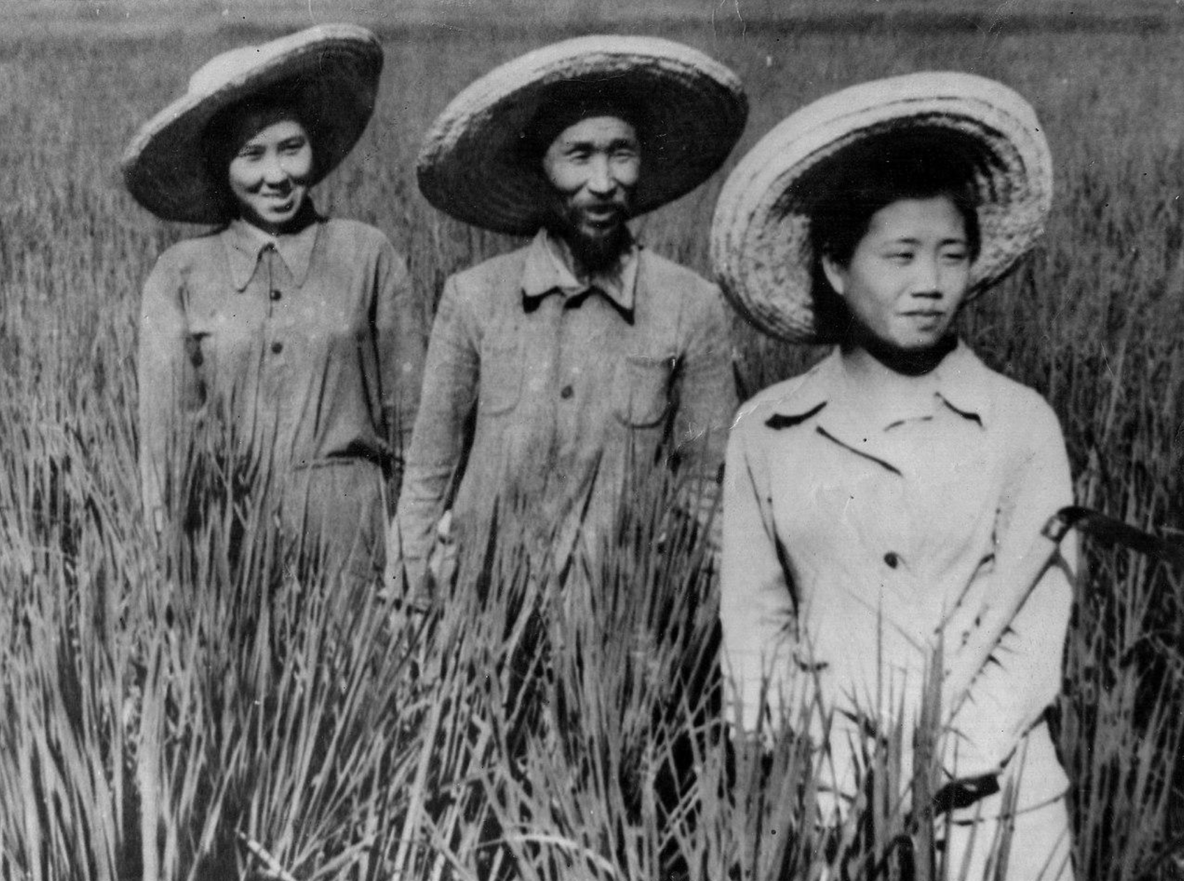 A Korean family in the fields of Central Asia